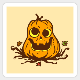 Pumpkin with Googly Eyes Sticker